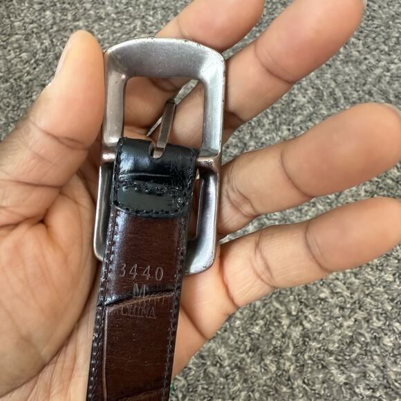 Brighton Women's Reversible Black Brown Belt Size M 29-33” Skinny Classic - Picture 4 of 5